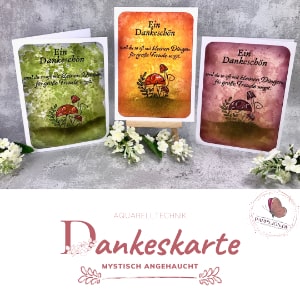 Mystische Dankeskarte mit Stampin' Up! Produkten