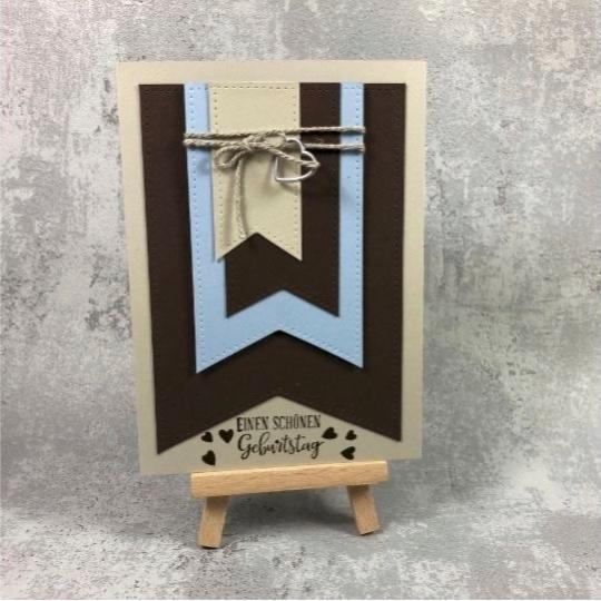 Maskuline Geburtstagskarte mit Stampin' Up! Produkten