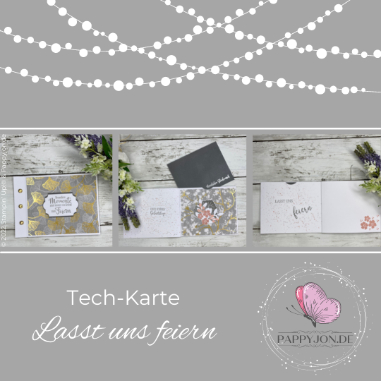 Tech-Karte Lasst uns Feiern mit Stampin' Up! Produkten