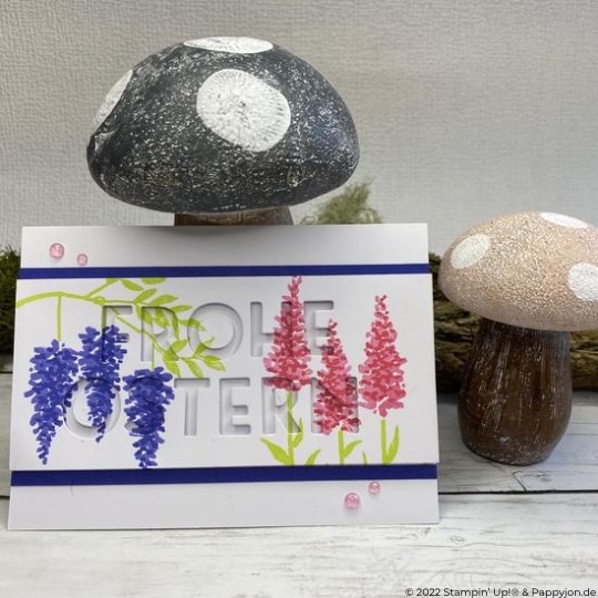 Osterkarte umgedreht mit Stampin' Up! Produkten