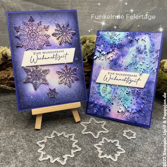 Karte Funkelnde Feiertage mit Stampin' Up! Produkten