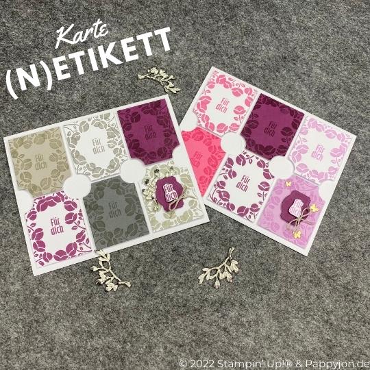 Karte Nettikett mit Stampin' Up! Produkten
