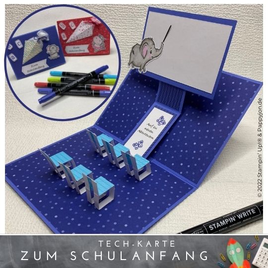 Tech-Karte Zum Schulanfang mit Stampin' Up! Produkten