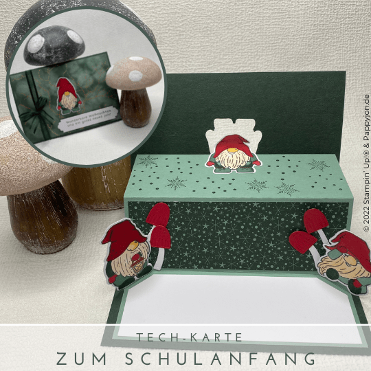 Tech-Karte Wichtelwunderland mit Stampin' Up! Produkten