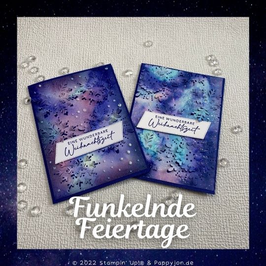 2. Karte Funkelnde Feiertage mit Stampin' Up! Produkten