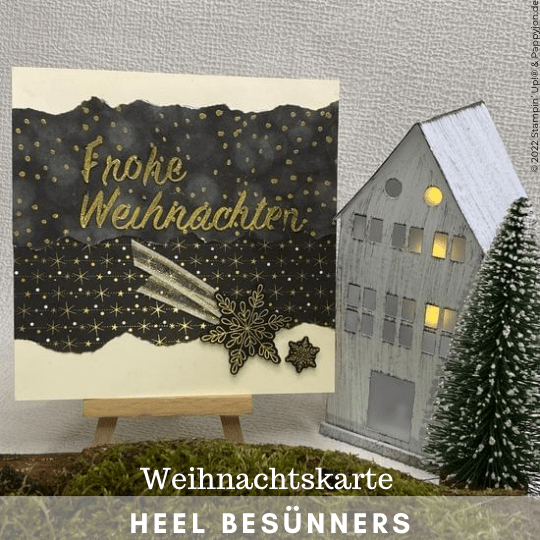 Weihnachtskarte Heel besünners mit Stampin' Up! Produkten