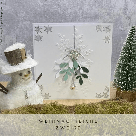 Karte Weihnachtliche Zweige mit Stampin' Up! Produkten