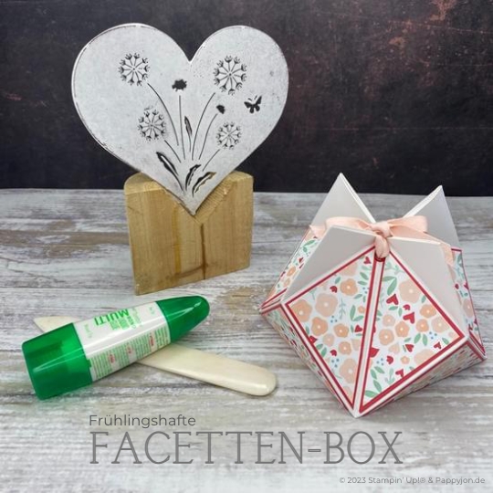 Frühlingshafte Facetten-Box mit Stampin' Up! Produkten