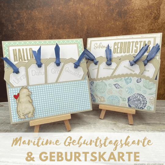 Geburtskarte und Maritime Geburtstagskarte mit Stampin' Up! Produkten