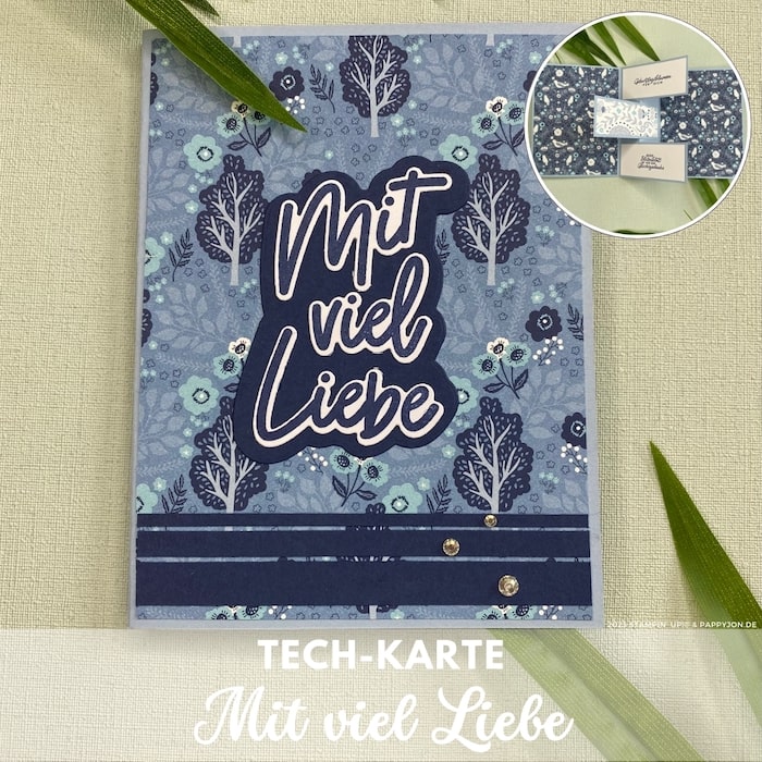 Tech-Karte Mit viel Liebe mit Stampin' Up! Produkten
