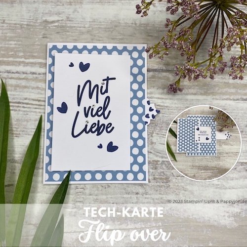 Tech-Karte Flip over mit Stampin' Up! Produkten