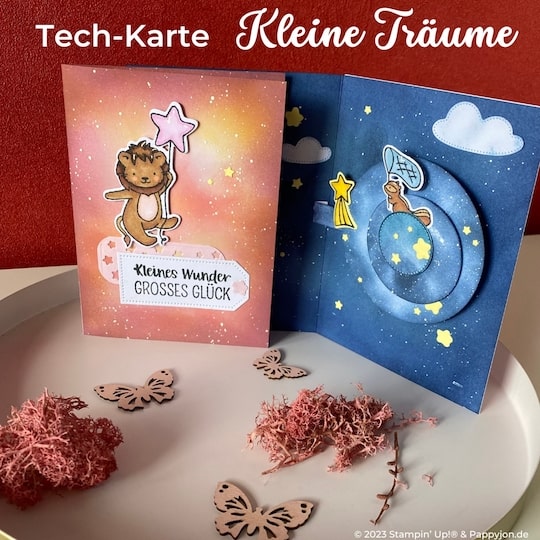Tech-Karte Kleine Träume mit Stampin' Up! Produkten