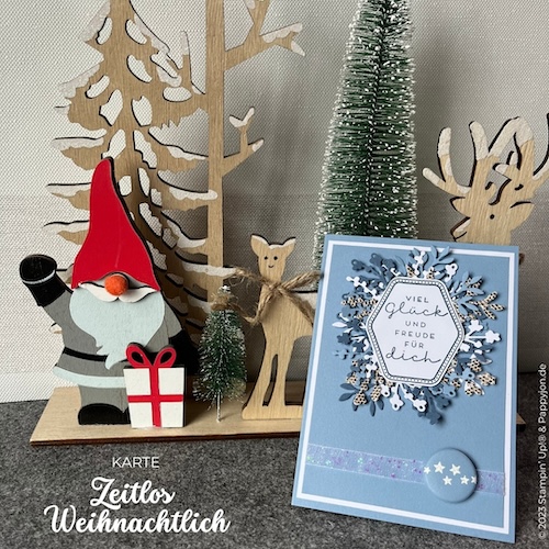 Karte Zeitlos Weihnachtlich mit Stampin' Up! Produkten