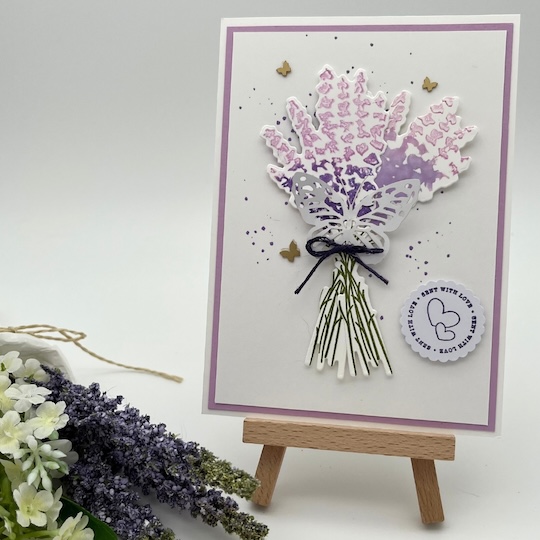 Schnelle Karte Lavendel mit Stampin' Up! Produkten