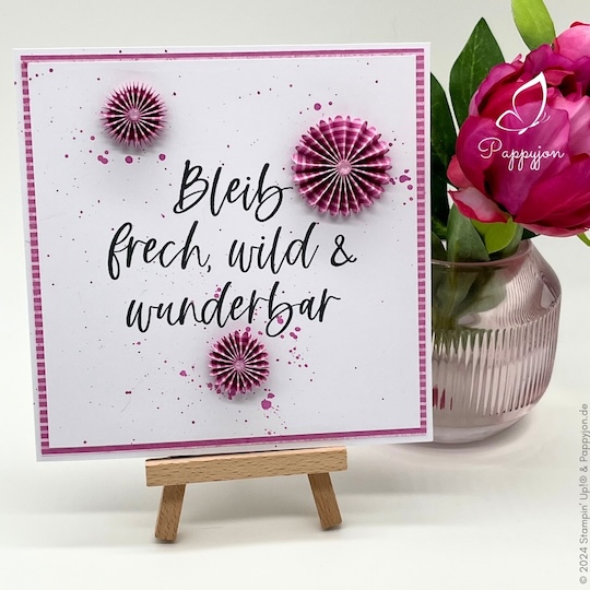 Karte Frech, wild, wunderbar mit Stampin' Up! Produkten