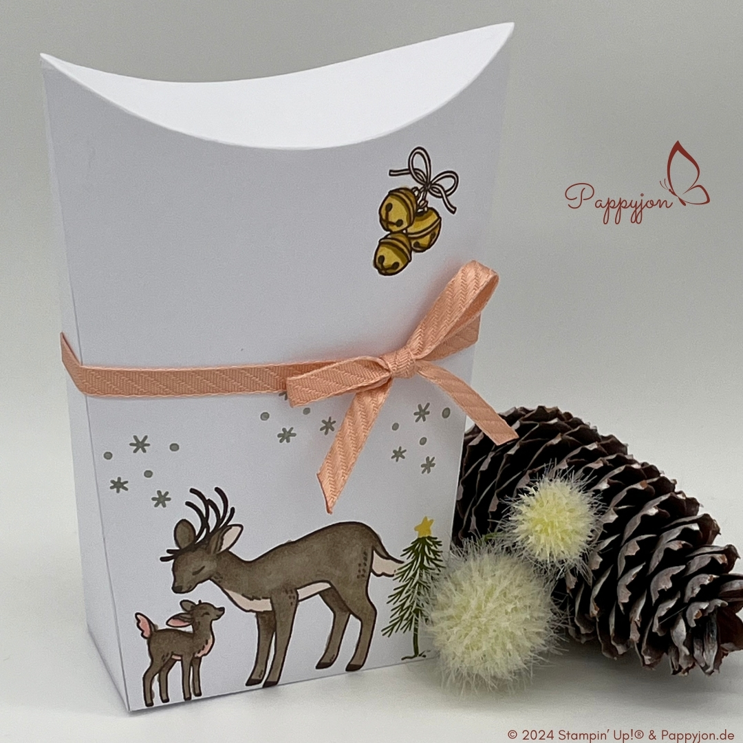 Ellipsenbox Fröhliche Rentiere mit Stampin' Up! Produkten