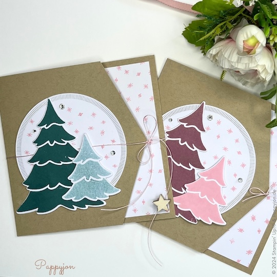Geschenkkarte Fröhliche Bäume mit Stampin' Up! Produkten