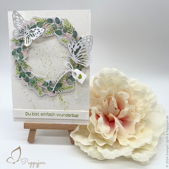 Grußkarte Floral umrahmt mit Stampin' Up! Produkten