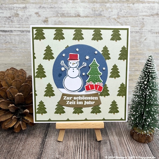 Tech-Karte Hallo Winter mit Stampin' Up! Produkten