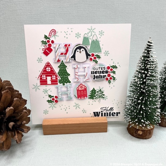 Karte Spaß im Schnee mit Stampin' Up! Produkten
