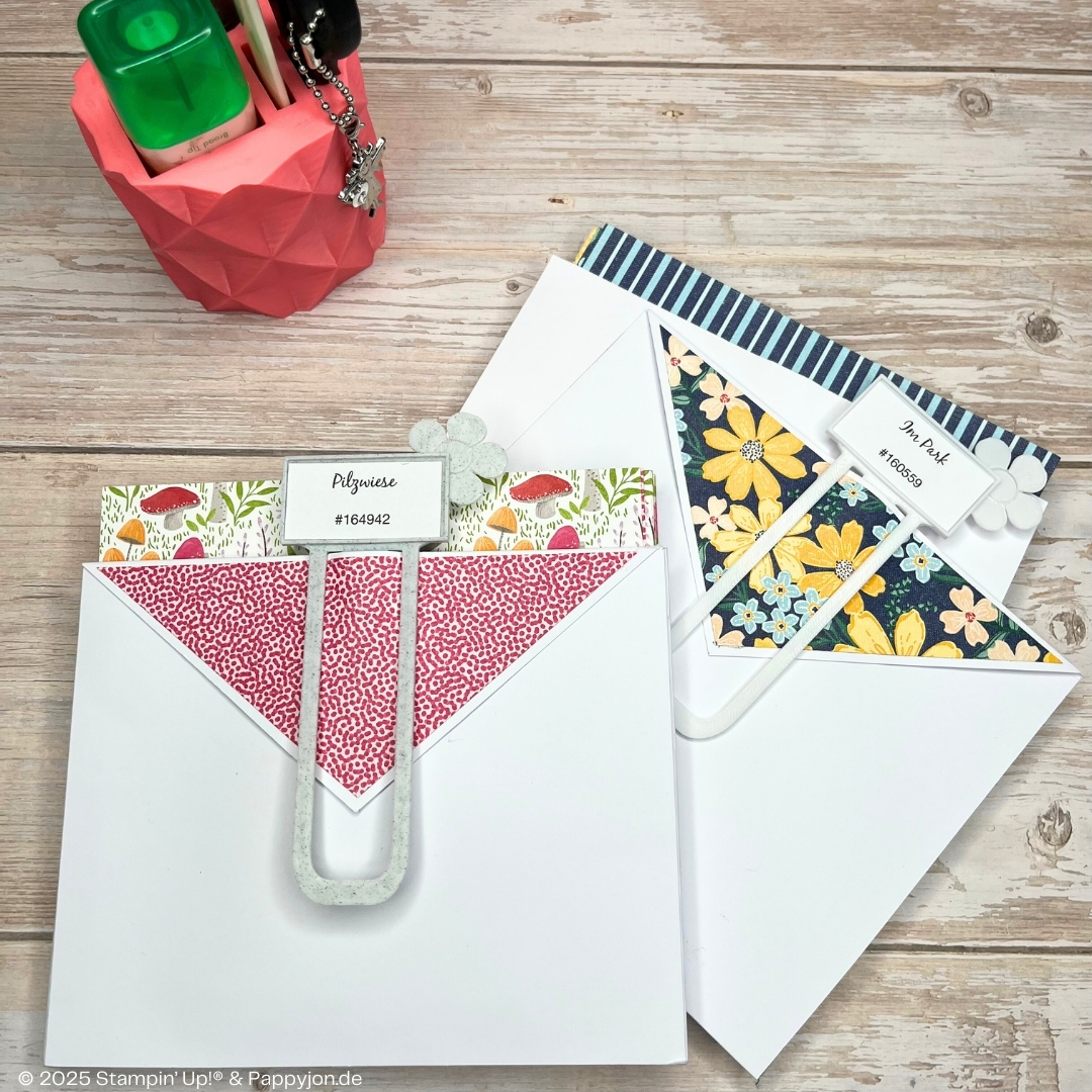 Kreative Aufbewahrungsidee für Designerpapier mit Stampin' Up! Produkten mit Stampin' Up! Produkten
