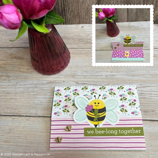 Standalone Karte we bee-long together mit Stampin' Up! Produkten