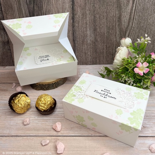 Verpackung Naschkram to go mit Stampin' Up! Produkten mit Stampin' Up! Produkten