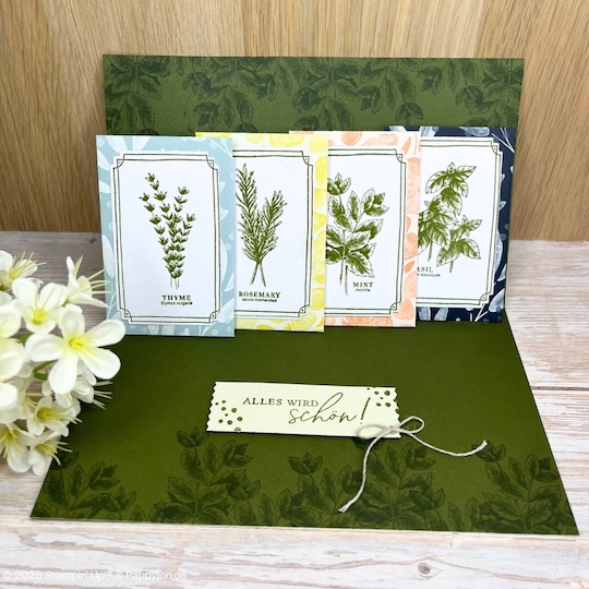 Pop Up Karte Fürs Kräuterbeet mit Stampin' Up! Produkten