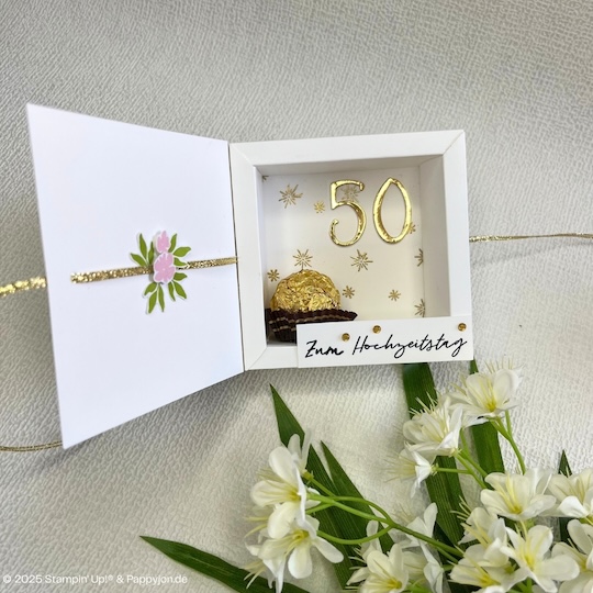 Verpackung Süße Grüße Zur goldenen Hochzeit mit Stampin' Up! Produkten