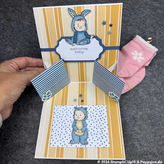Tech-Karte Kleines, großes Glück Sunshine mit Stampin' Up! Produkten