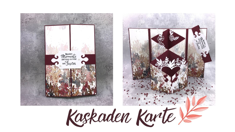 Tech-Karte Kaskaden Karte mit Stampin' Up! Produkten