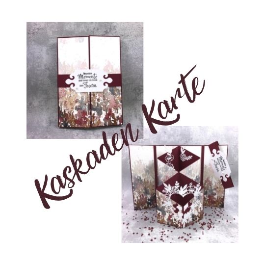 Tech-Karte Kaskaden Karte mit Stampin' Up! Produkten