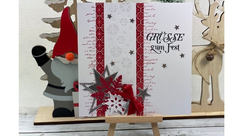 Karte Grüsse zum Fest mit Stampin' Up! Produkten