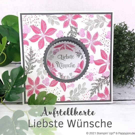 Karte Liebste Wünsche mit Stampin' Up! Produkten