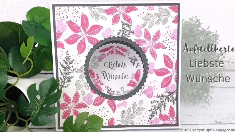 Karte Liebste Wünsche mit Stampin' Up! Produkten
