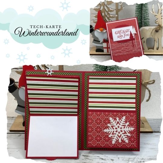 Tech-Karte Winterwunderland mit Stampin' Up! Produkten