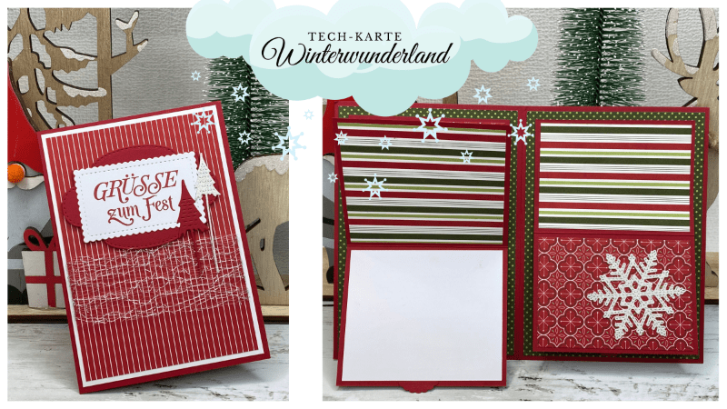 Tech-Karte Winterwunderland mit Stampin' Up! Produkten