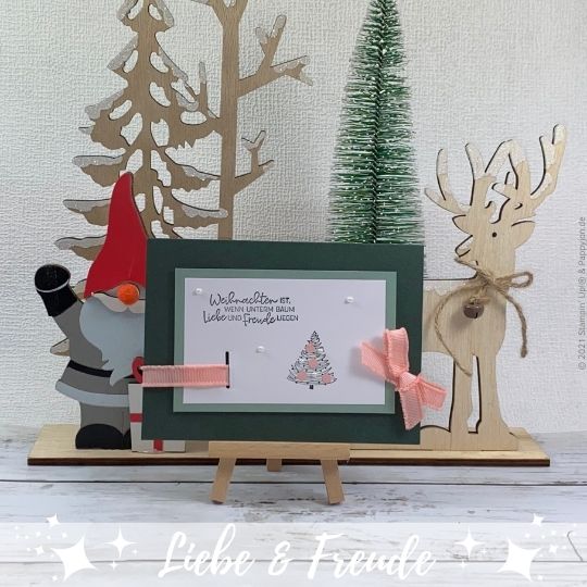 Karte Liebe und Freude mit Stampin' Up! Produkten
