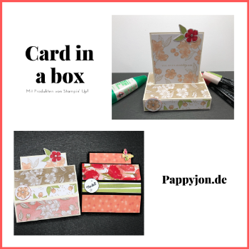Tech-Karte Card in a box mit Stampin' Up! Produkten
